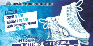 Mediaş: Patinoarul se deschide sâmbătă şi elevii beneficiază de gratuitate