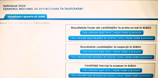 ULTIMA ORĂ S-au afişat rezultatele finale la Definitivat